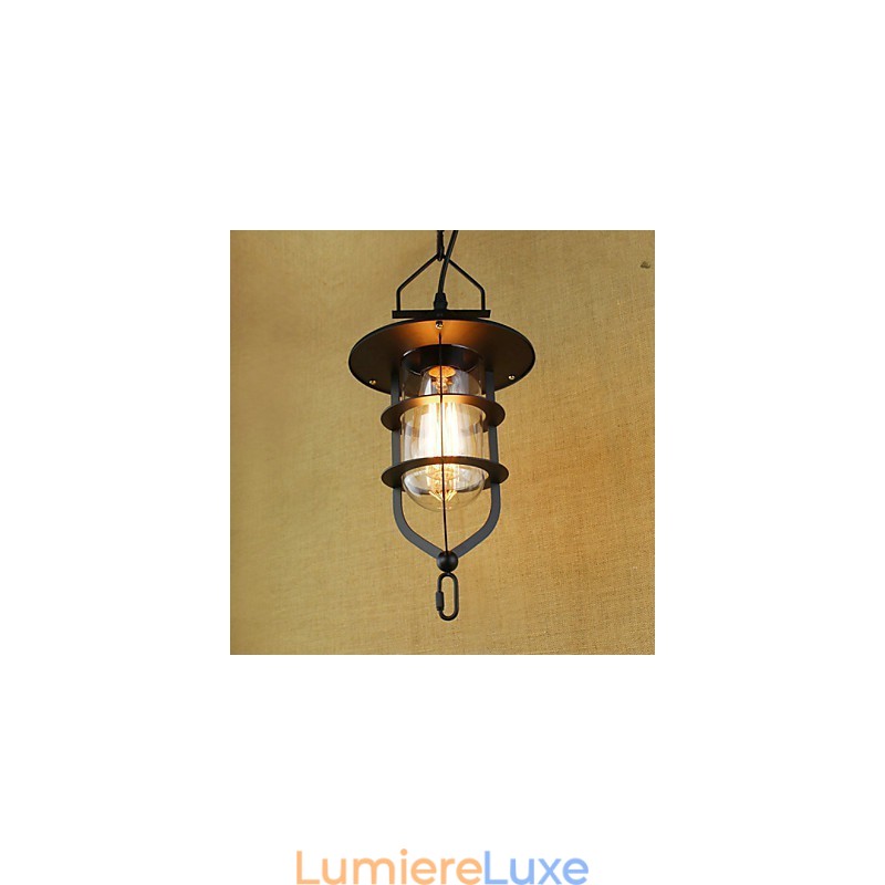 Lampe suspendue industrielle de style rustique rétro américain