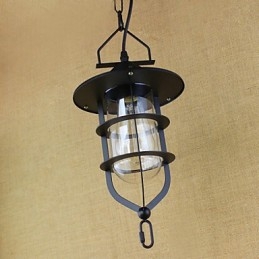 Lampe suspendue industrielle de style rustique rétro américain