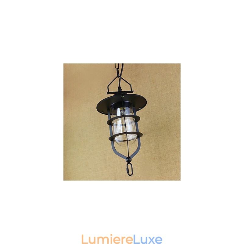 Lampe suspendue industrielle de style rustique rétro américain