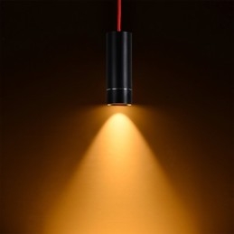 Mini suspension 1 lumière noire anodisée avec aluminium