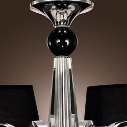 Lustre en métal chromé moderne, contemporain, traditionnel, classique, rustique, style lodge, vintage, style country island