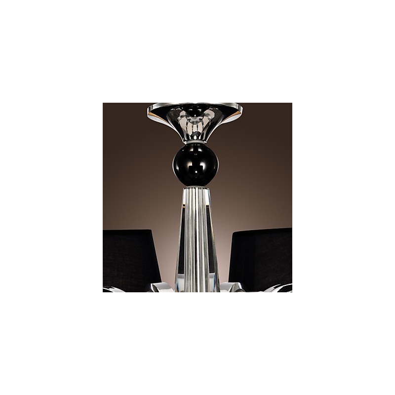 Lustre en métal chromé moderne, contemporain, traditionnel, classique, rustique, style lodge, vintage, style country island