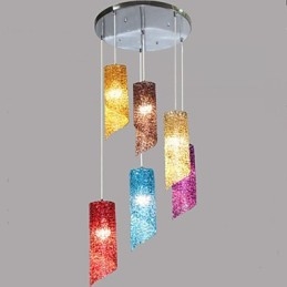 Lampes créatives cylindriques rondes et longues en aluminium