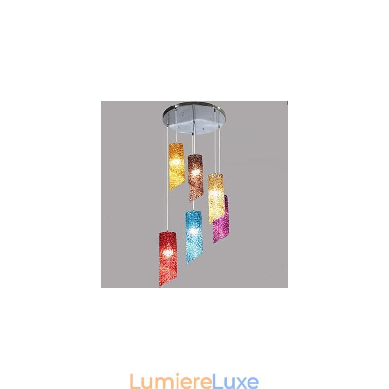 Lampes créatives cylindriques rondes et longues en aluminium