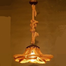 Lampe à corde pastorale américaine rétro