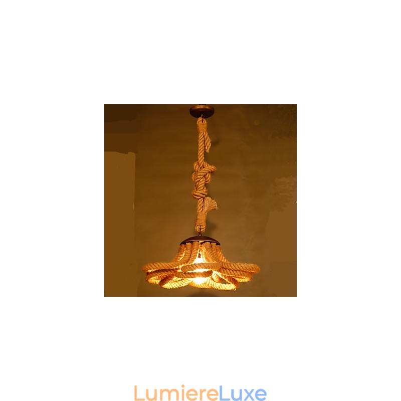 Lampe à corde pastorale américaine rétro