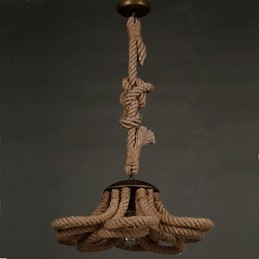 Lampe à corde pastorale américaine rétro