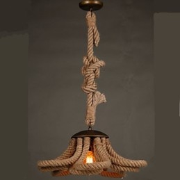 Lampe à corde pastorale américaine rétro
