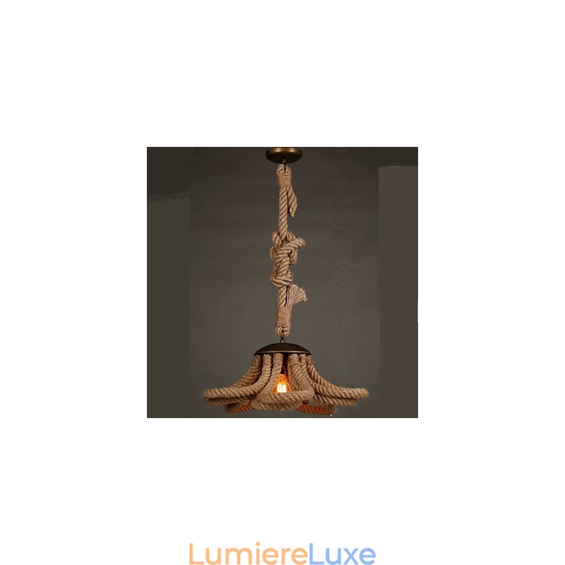 Lampe à corde pastorale américaine rétro