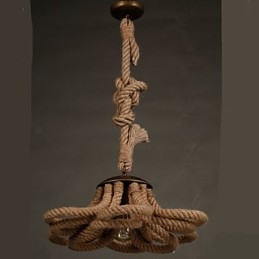 Lampe à corde pastorale américaine rétro