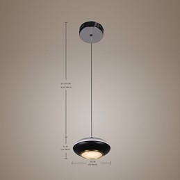 Suspension moderne de 9 W en forme de soucoupe volante de haute qualité pour café