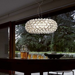 Suspension perlée à 1 lumière