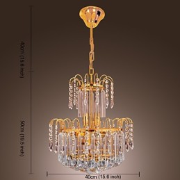 Lustre en cristal de luxe à 7 lumières