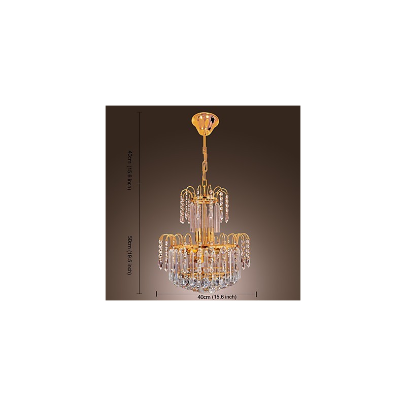 Lustre en cristal de luxe à 7 lumières