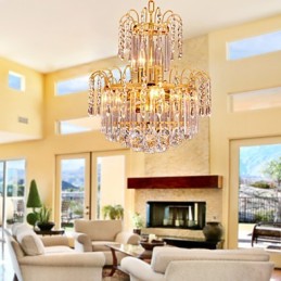 Lustre en cristal de luxe à 7 lumières