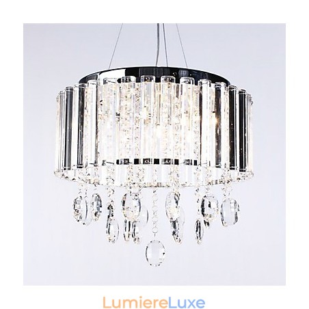 Suspension en cristal à 3 lumières Suspension en cristal à 3 lumières