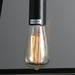 Lustre en métal galvanisé de style mini-chalet rustique