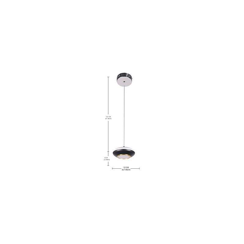 Suspension moderne de haute qualité au design de soucoupe volante pour café