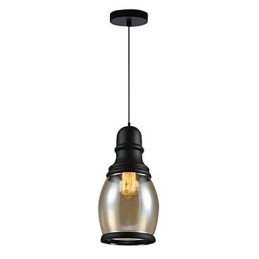 Suspension en verre style loft rétro