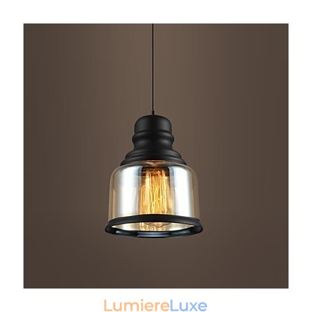 Suspension en verre style loft rétro Suspension en verre style loft rétro