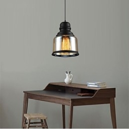 Suspension en verre style loft rétro
