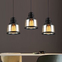 Suspension en verre style loft rétro