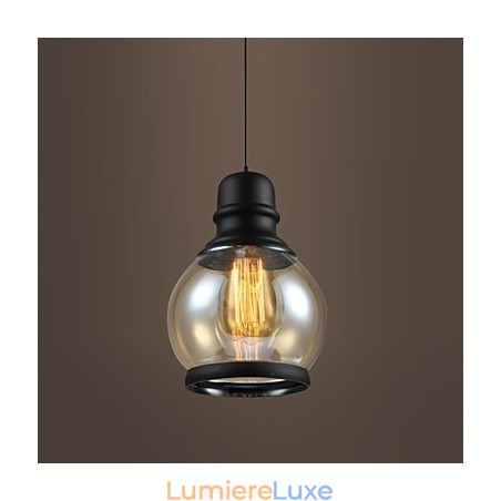 Suspension en verre style loft rétro Suspension en verre style loft rétro