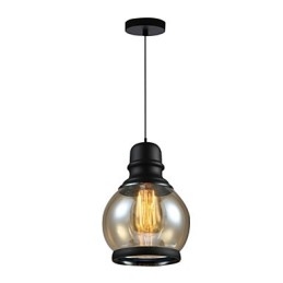 Suspension en verre style loft rétro