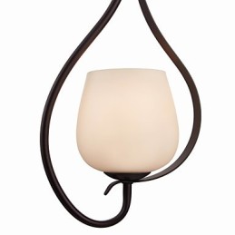 Suspension en fer avec abat-jour en verre, lampe d'éclairage classique à 1 tête
