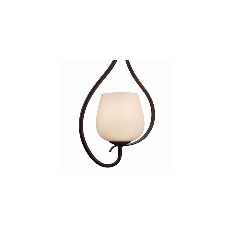 Suspension en fer avec abat-jour en verre, lampe d'éclairage classique à 1 tête