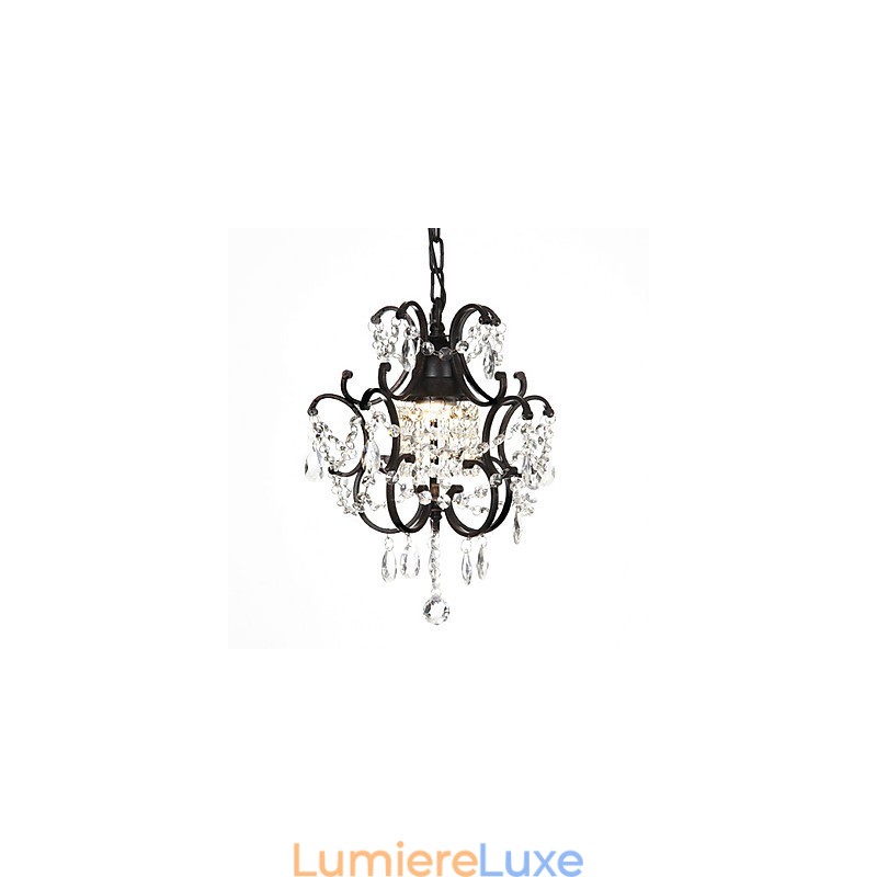 Lustre moderne avec perles de cristal