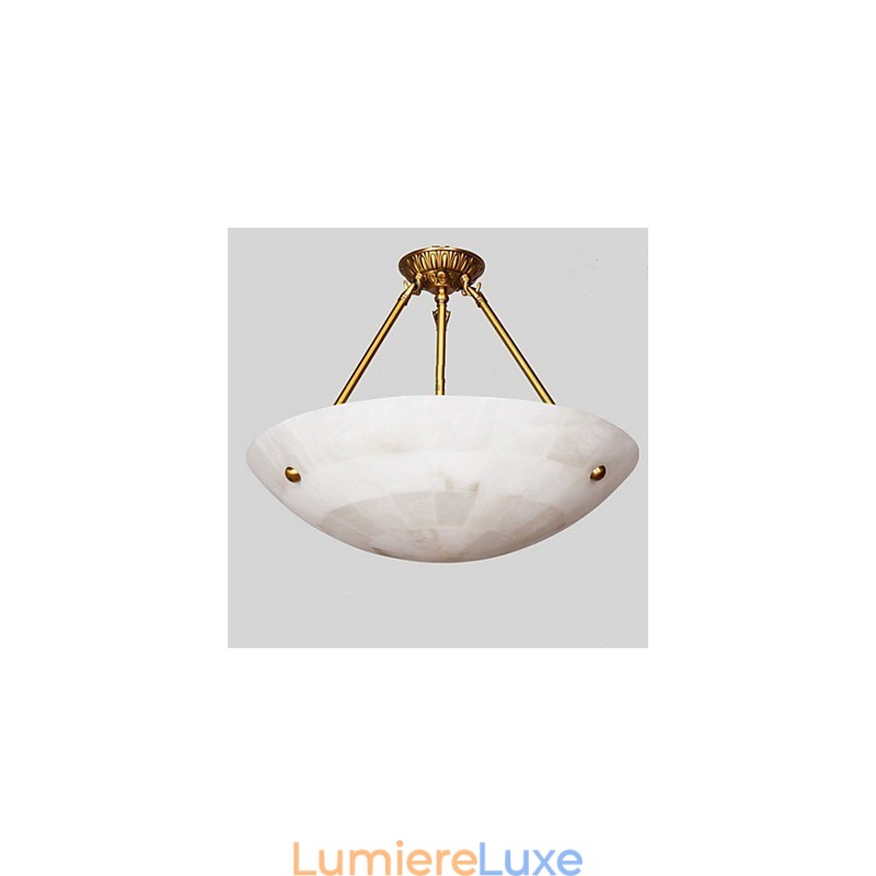 Balcons lumineux partout dans les plafonniers en cuivre et demi