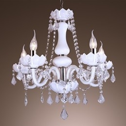 Lustre en cristal de jade de luxe de style européen moderne