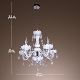 Lustre en cristal de jade de luxe de style européen moderne