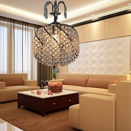 Suspension élégante en cristal avec 1 lumière