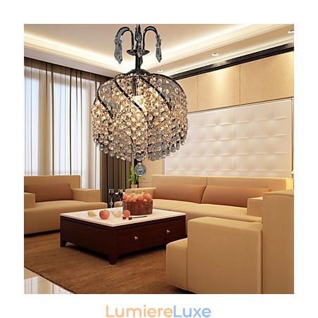 Suspension élégante en cristal avec 1 lumière Suspension élégante en cristal avec 1 lumière