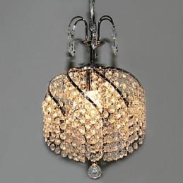 Suspension élégante en cristal avec 1 lumière