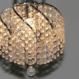 Suspension élégante en cristal avec 1 lumière
