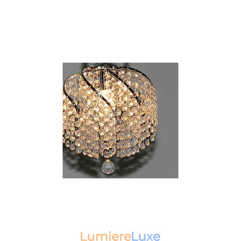 Suspension élégante en cristal avec 1 lumière