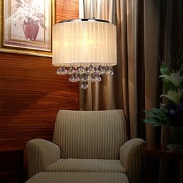 Élégante suspension en cristal à 4 lumières