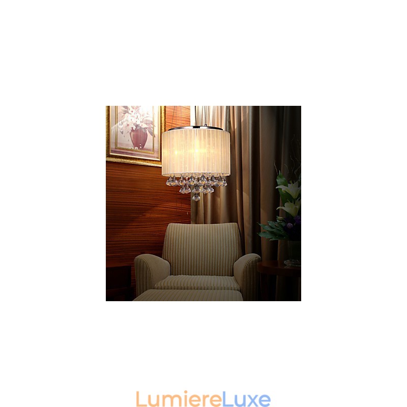 Élégante suspension en cristal à 4 lumières