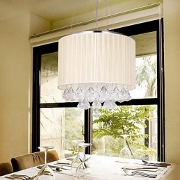 Élégante suspension en cristal à 4 lumières