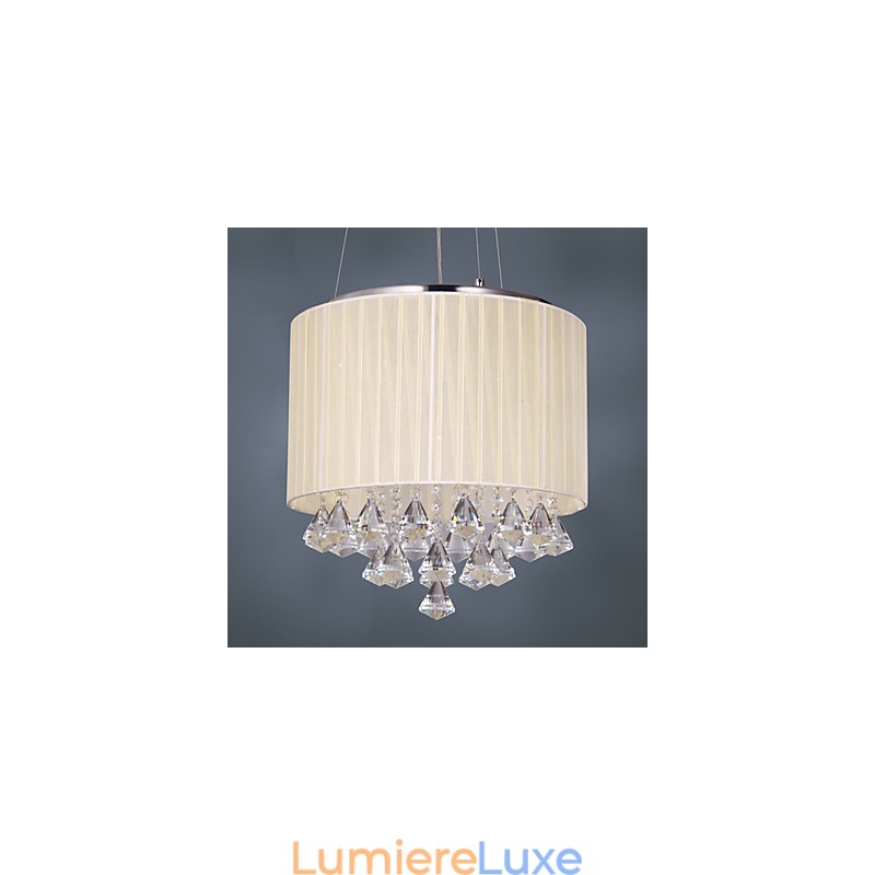 Élégante suspension en cristal à 4 lumières