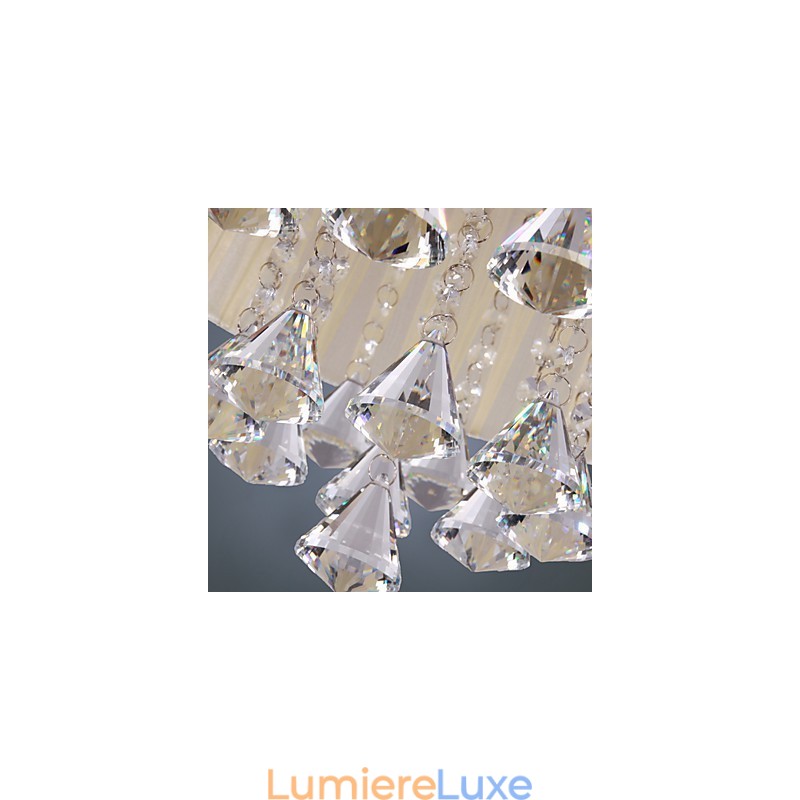 Élégante suspension en cristal à 4 lumières