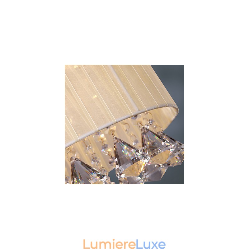 Élégante suspension en cristal à 4 lumières