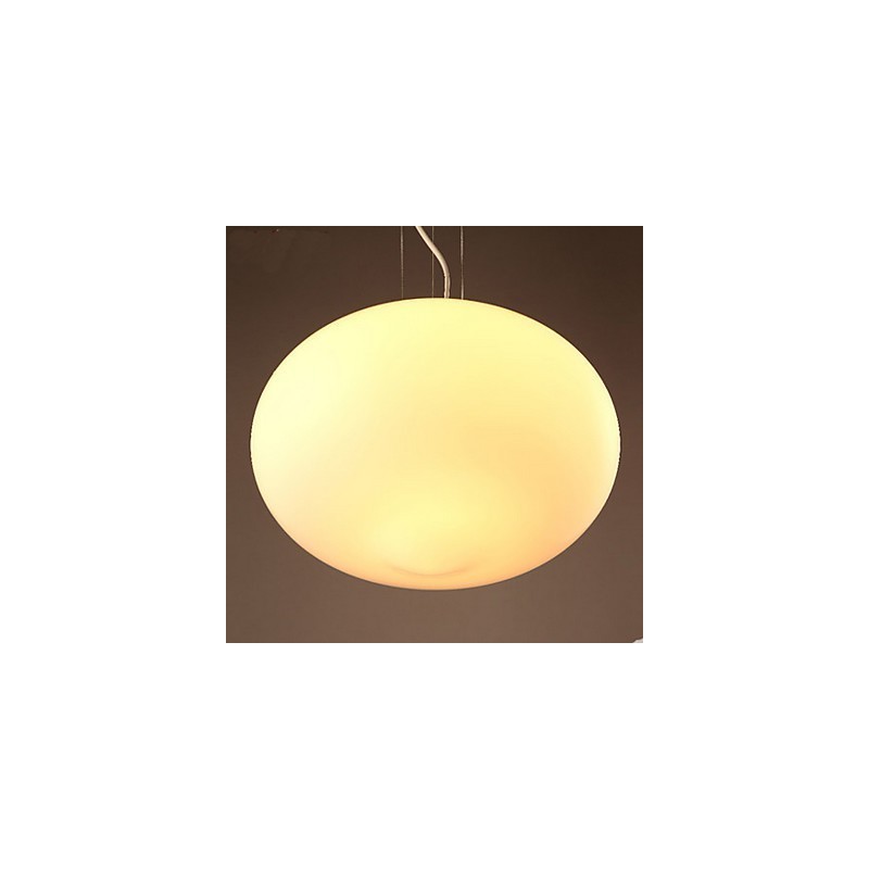 Suspension simple en verre blanc laiteux pour café créatif