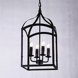 Suspension en métal de style mini globe moderne, contemporain, traditionnel, classique, rustique, rétro, lanterne, pays