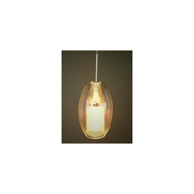 Suspension tambour en métal chromé moderne, contemporaine, traditionnelle et classique