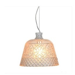 Le lustre avec pendentif en verre sculpté d'art décoratif