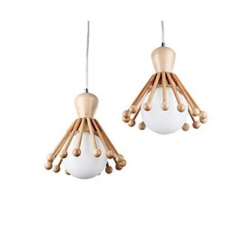 Lustre de jardin en bois simple style nordique 2